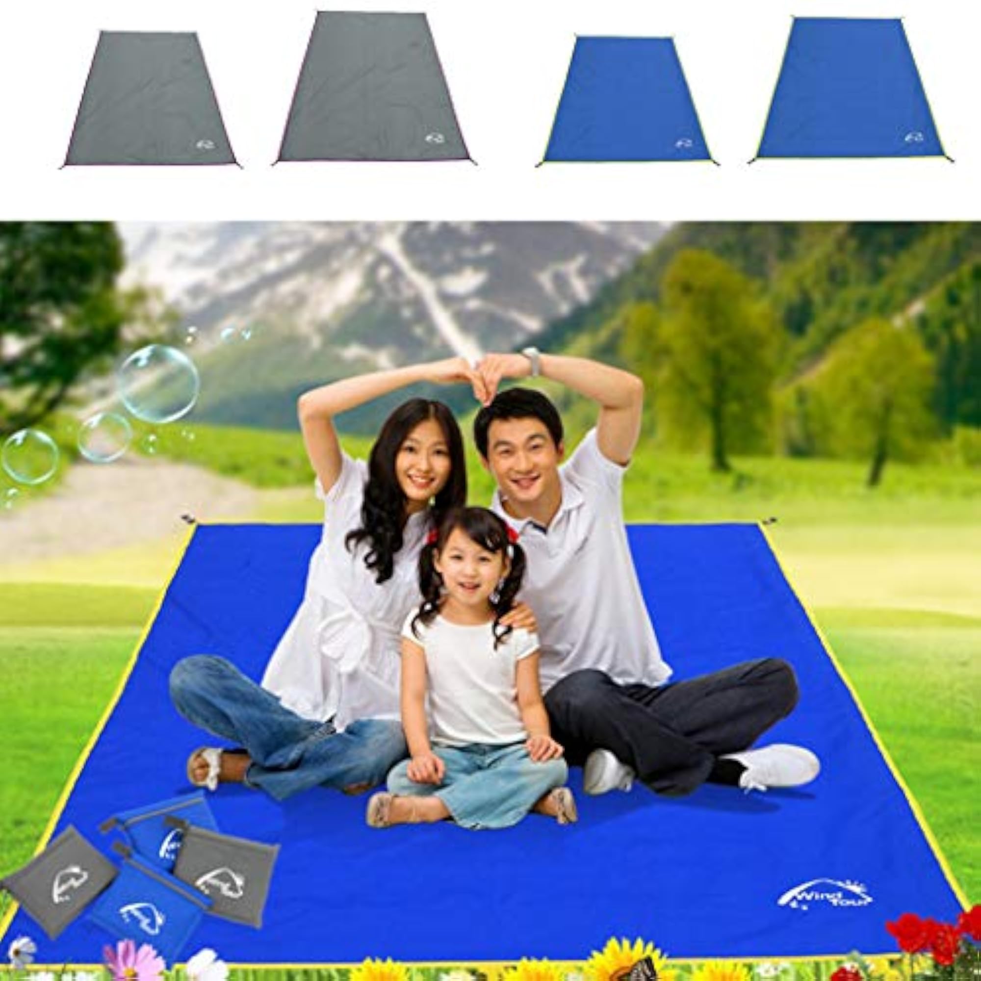 Waterproof Picnic Mat, Camping Tarp for Outdoor Use